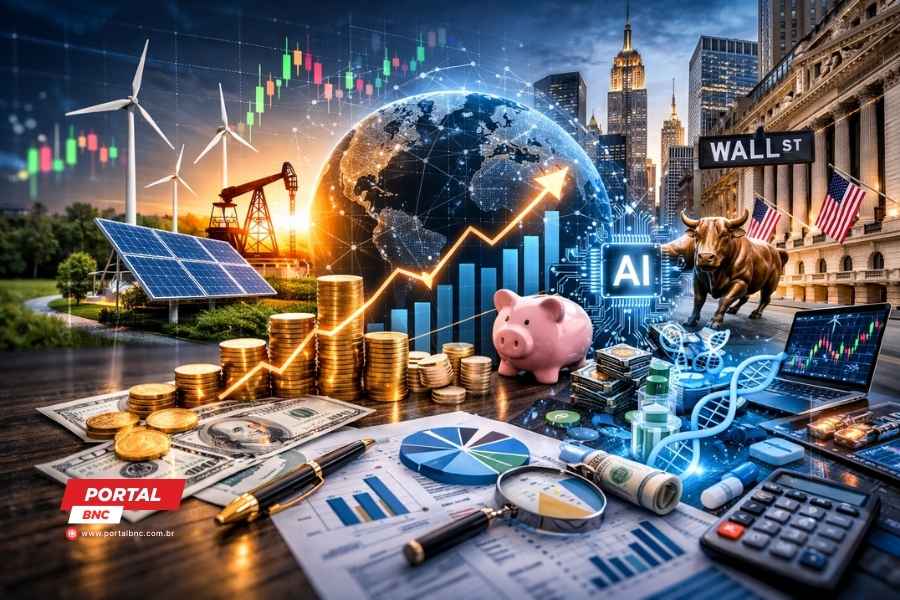 Analistas destacam setores como energia, tecnologia e IA que devem atrair capital no novo ciclo de mercado.