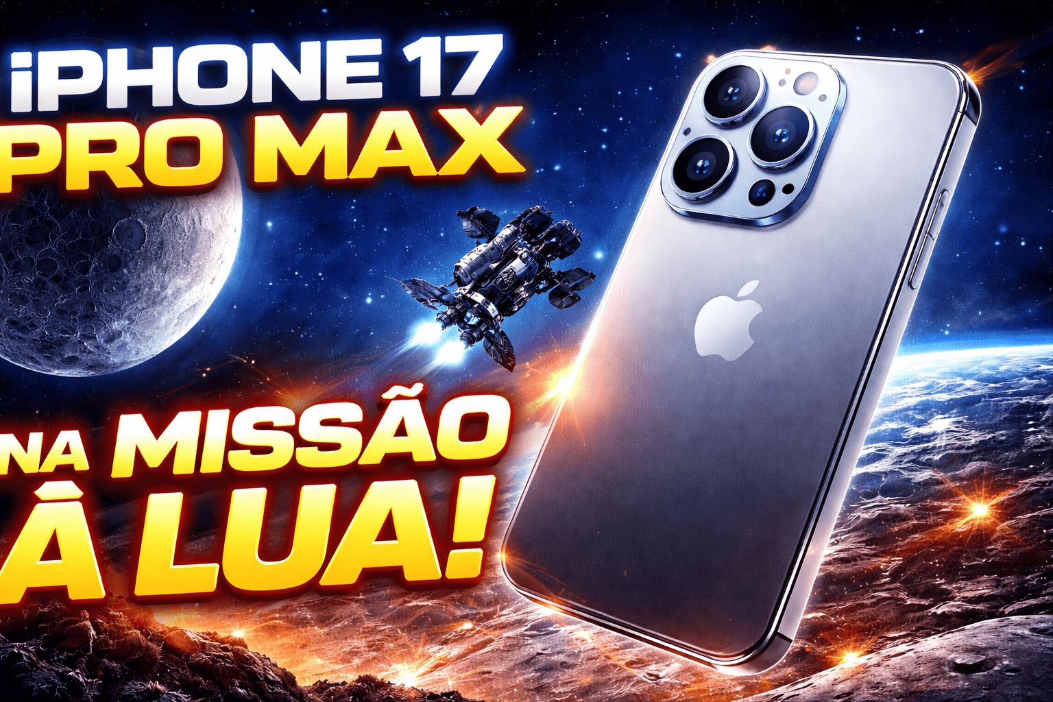 iPhone 17 Pro Max foi usado na missão Artemis II para registrar imagens e auxiliar astronautas no espaço