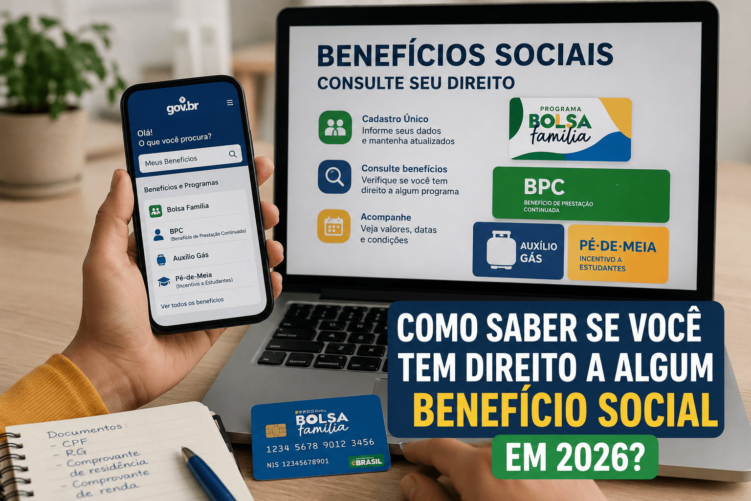Cadastro atualizado e informação correta são fundamentais para quem deseja acessar benefícios sociais em 2026.