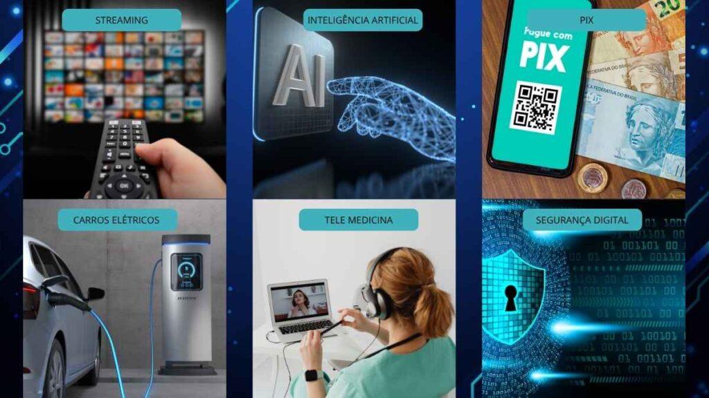 Tecnologias como IA, streaming e pagamentos digitais já fazem parte da rotina de milhões de brasileiros.