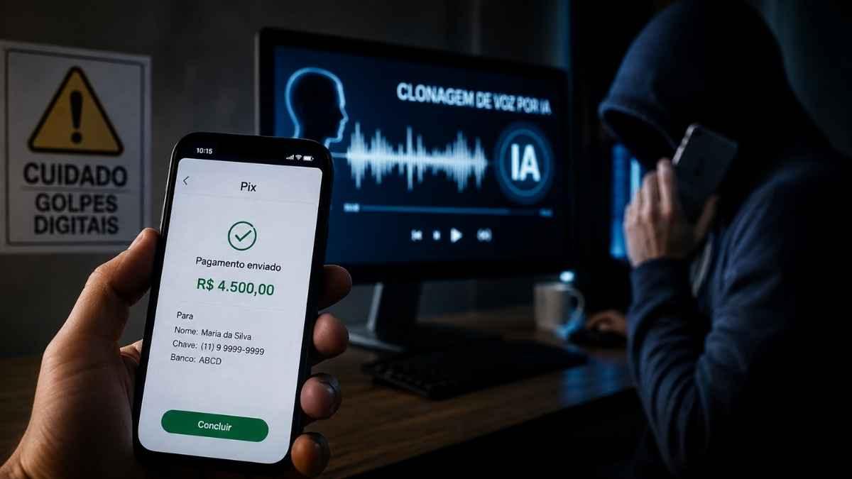 Golpe do Pix com voz clonada por IA: entenda como funciona, como identificar e o que fazer para recuperar o dinheiro pelo Mecanismo Especial de Devolução do Banco Central.